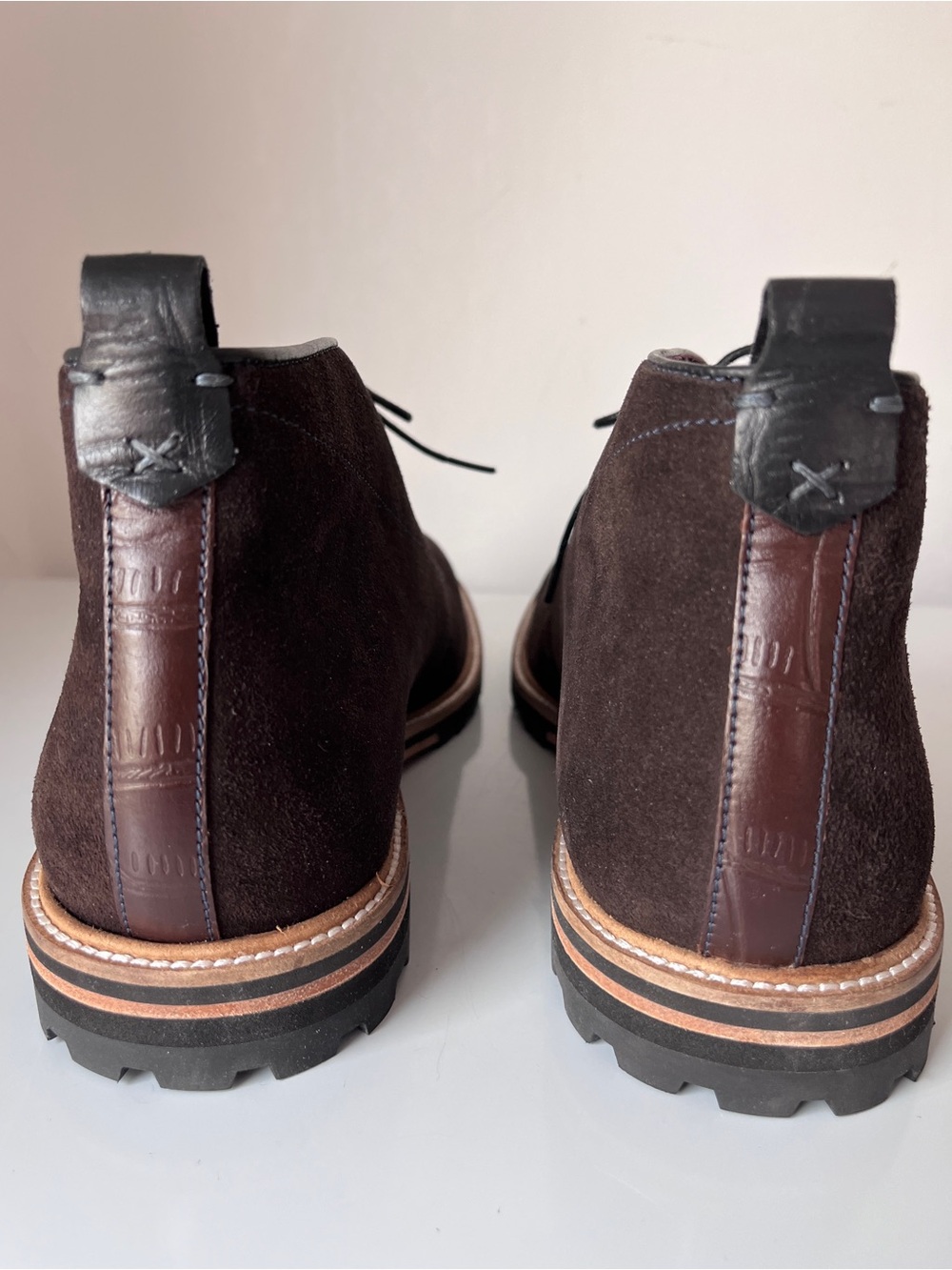 Ted Baker London Brown Suede Chukka Boots Lug Sole NWOT US 10 - Picture 4 of 8